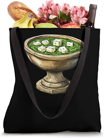 Palak Paneer On A Pedestal Tote Bag
