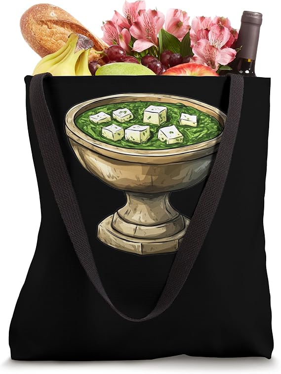 Palak Paneer On A Pedestal Tote Bag
