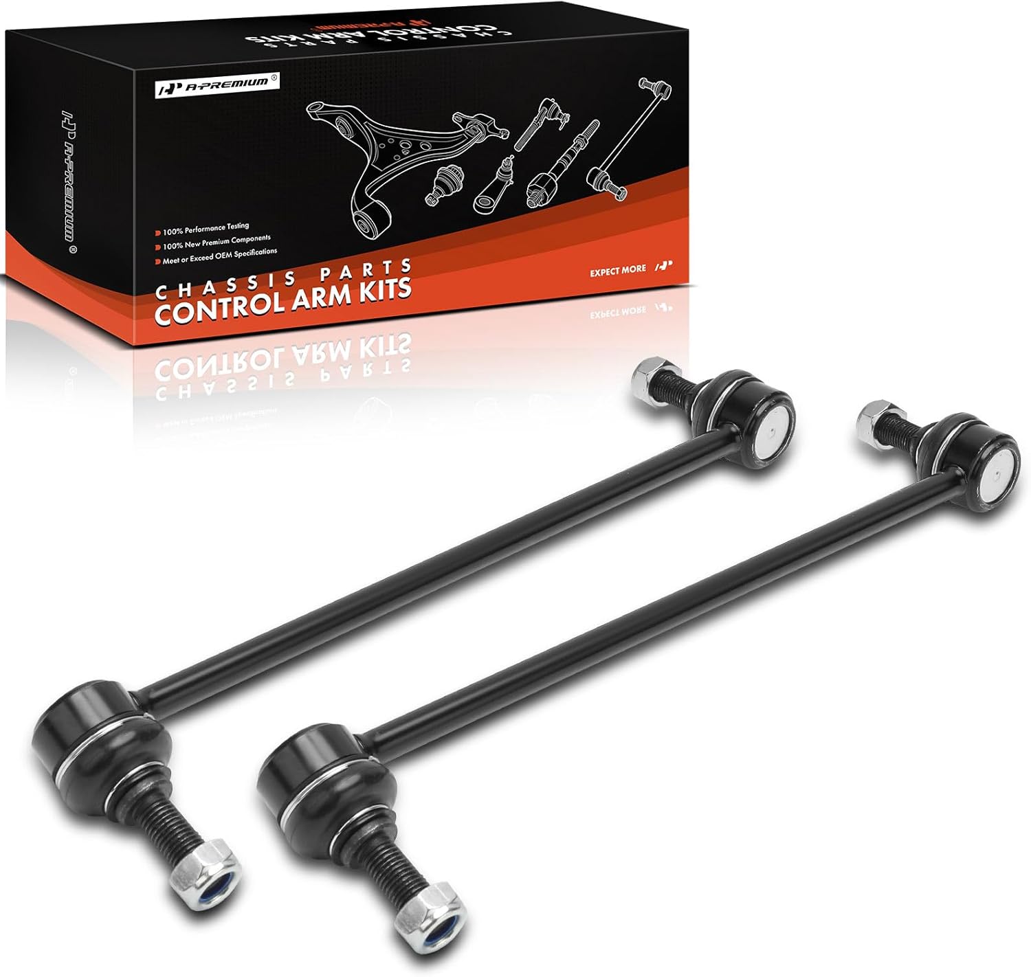 A-Premium 2 x Front Sway Bar Links Stabilizer Bar Links, Compatible with Kia Stinger 2018-2023 & Genesis G70 2019-2024