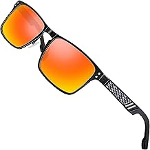 ATTCL Men's Ultralight Al-Mg Metal Frame Driving Polarized Sunglasses