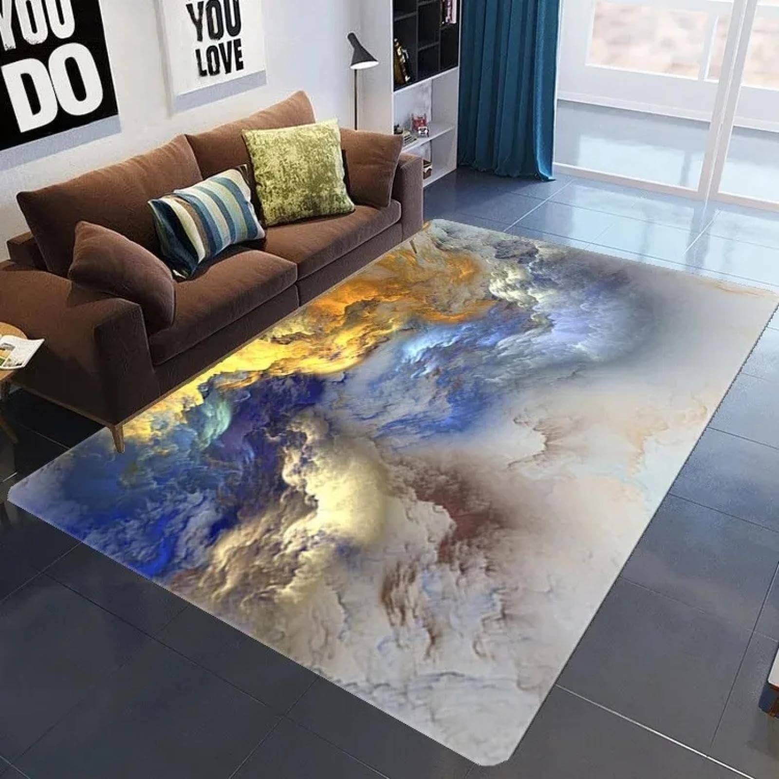 Alfombra de nube de estrellas JGGXHM antideslizante y segura para el bano y pasillos