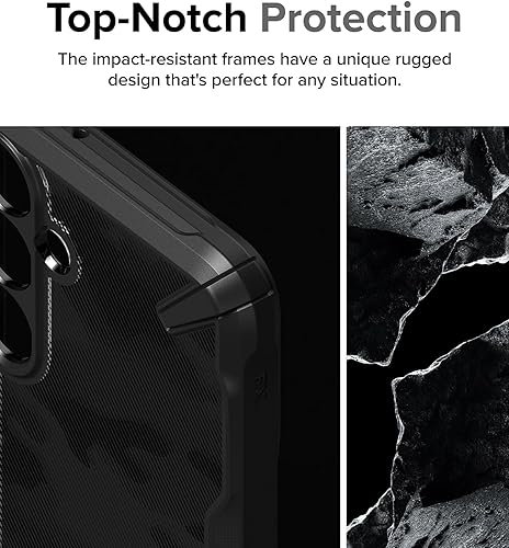 Miniatura 3 de Ringke Fusion-X recortes precisos para lentes de cámara Compatible con Samsung Galaxy S24 Case 5G, parachoques aumentado, diseño militar, parte