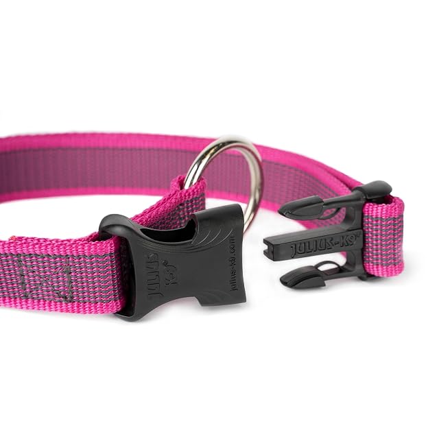 Foto 4 de 8 de Collar Color & Gray, 25 mm (39-65 cm), Rosa-Gris