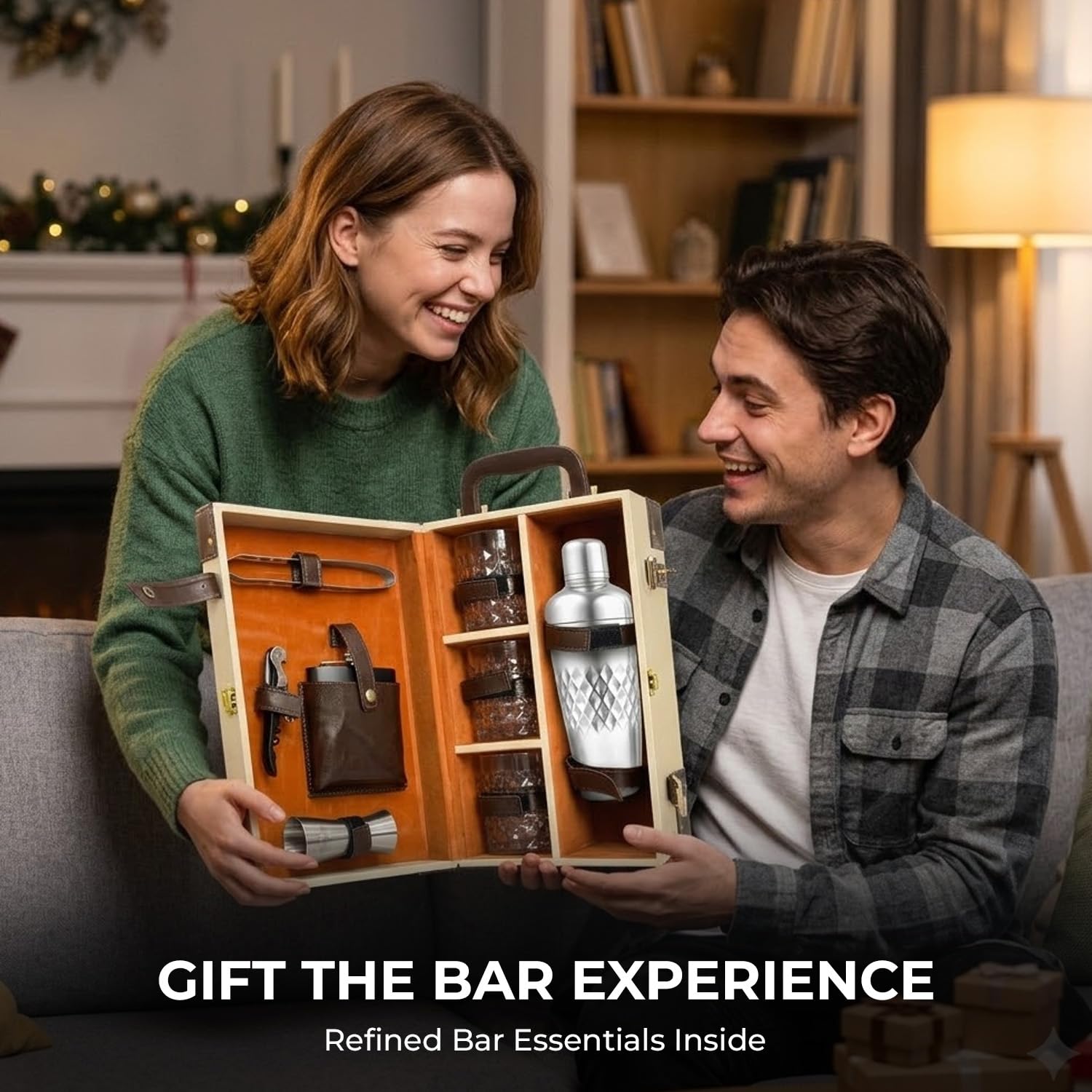 Portable Bar Set - Travel Bar Case with Cocktail Kit -6