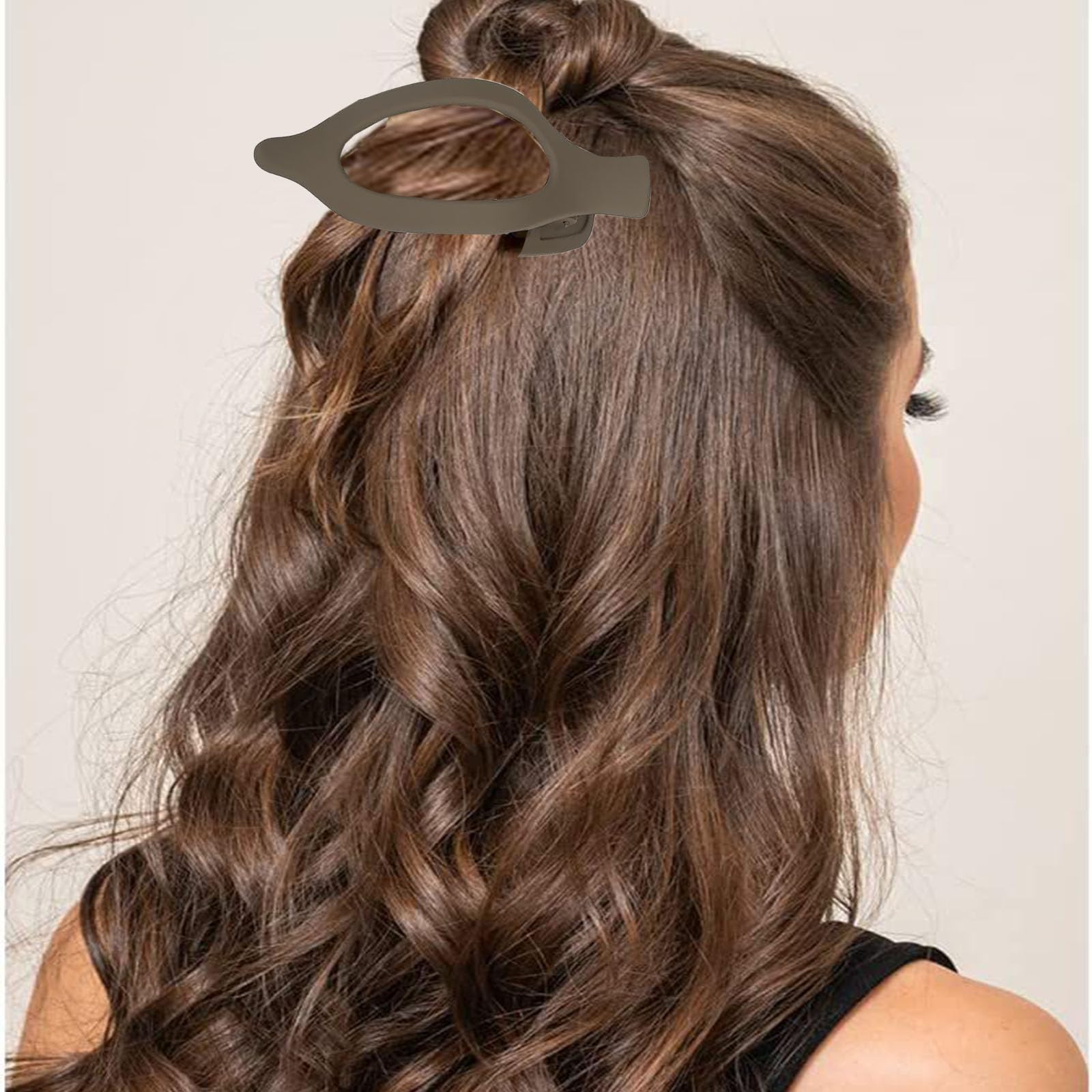 Flomiara 4PCS Flat Claw Clip, Oval Hair Clips for Thick Thin & Fine Hair Women Girls - Image 3