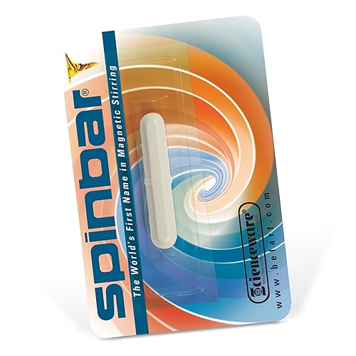 Miniatura 2 de Varilla para remover PTFE, octogonal, magnética, blanca de Scienceware, Blanco, 1