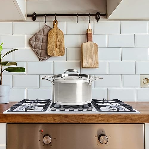 Miniatura 7 de Estufa de gas de 5 quemadores de acero inoxidable de 34 pulgadas Incorporada de gas natural con encimera de gas LPGNG, cocina fácil de limpiar para