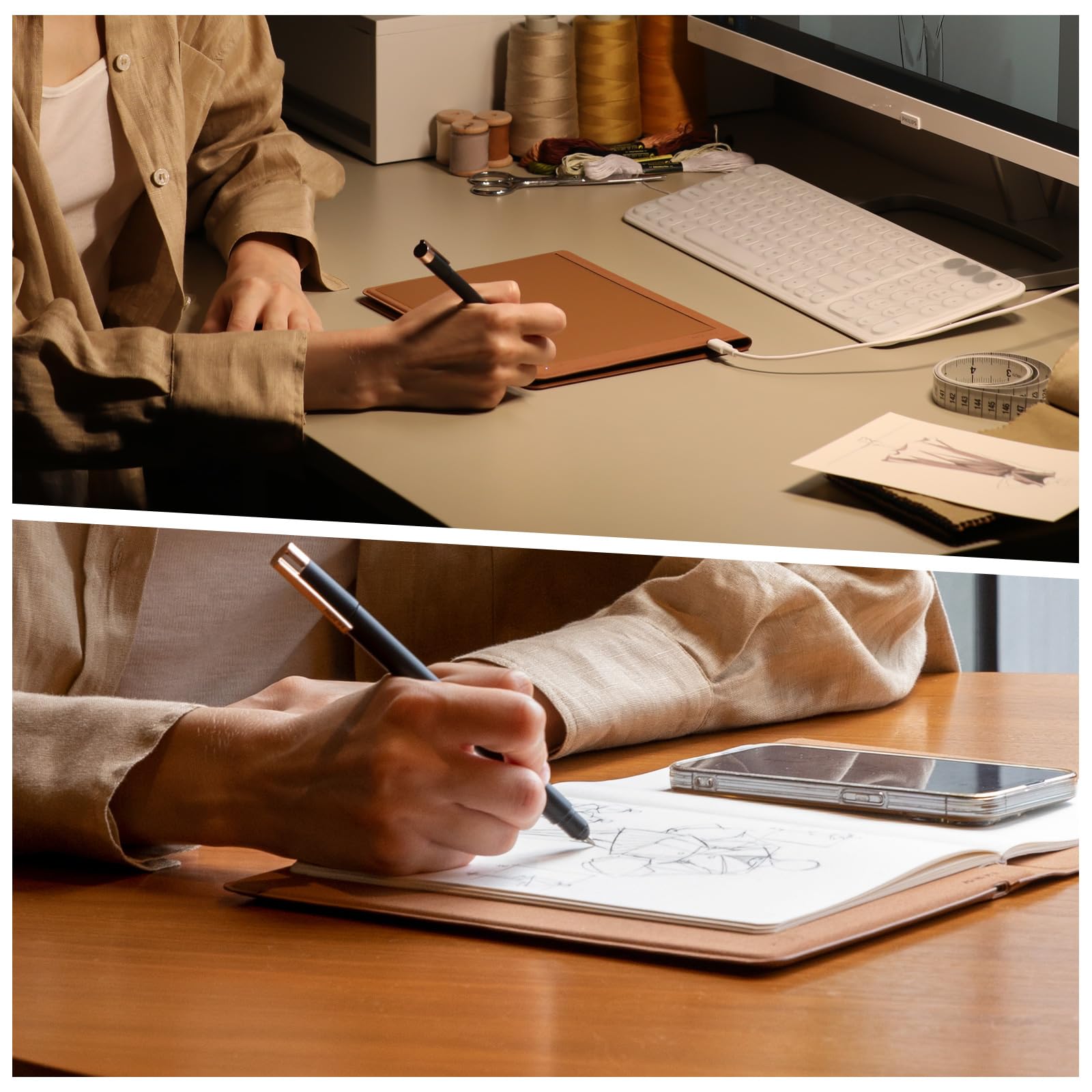 Długopis w twardej oprawie do HUION Note