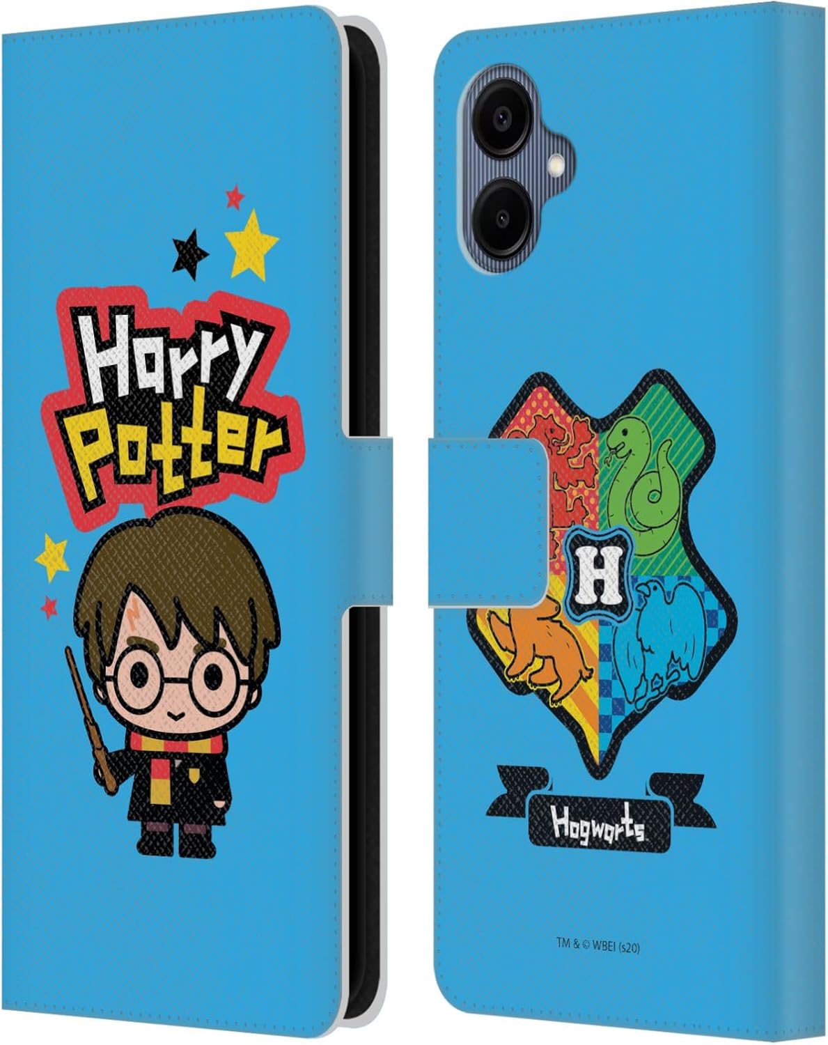 Head Case Designs Officially Licensed Harry Potter The Boy Who Lived Deathly Hallows XXVIII Leather Wallet Case Compatible with Samsung Galaxy A06 4G / 5G
