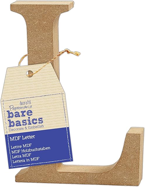 MDF Letter (1 piece) - Bare Basics - L