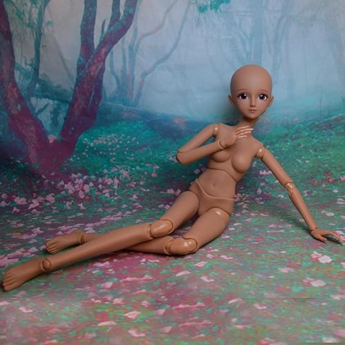 Miniatura 8 de Proudoll 1/3 BJD Muñeca Tan Skin Personalizada Cuerpo de Muñeca Negro 23.6 in 24 Pulgadas Bola articulada SD Muñecas Articuladas Articulaciones