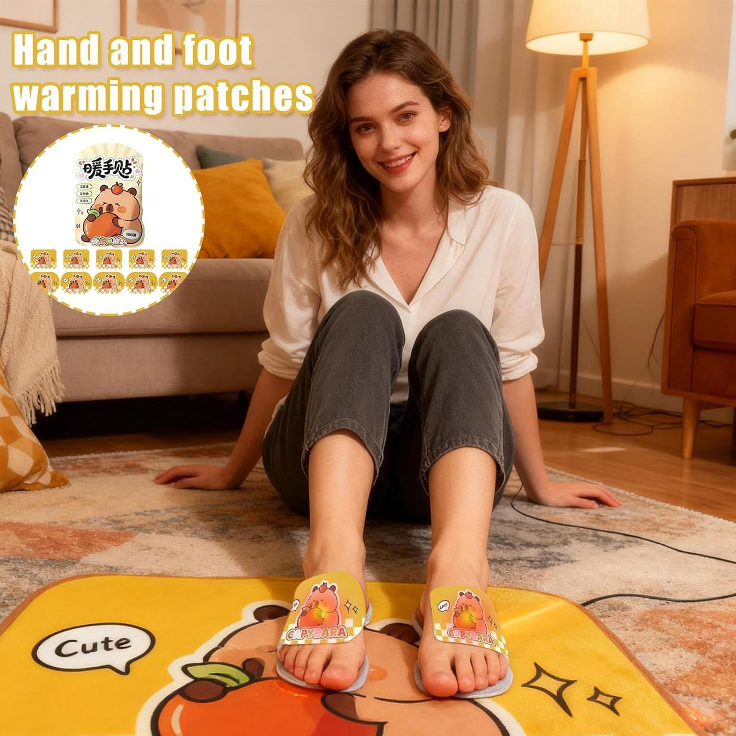 Product Image 1: Variety of cute cartoon designs on the hand warmer patches