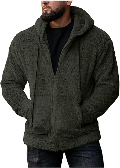solid sherpa zip up jacket