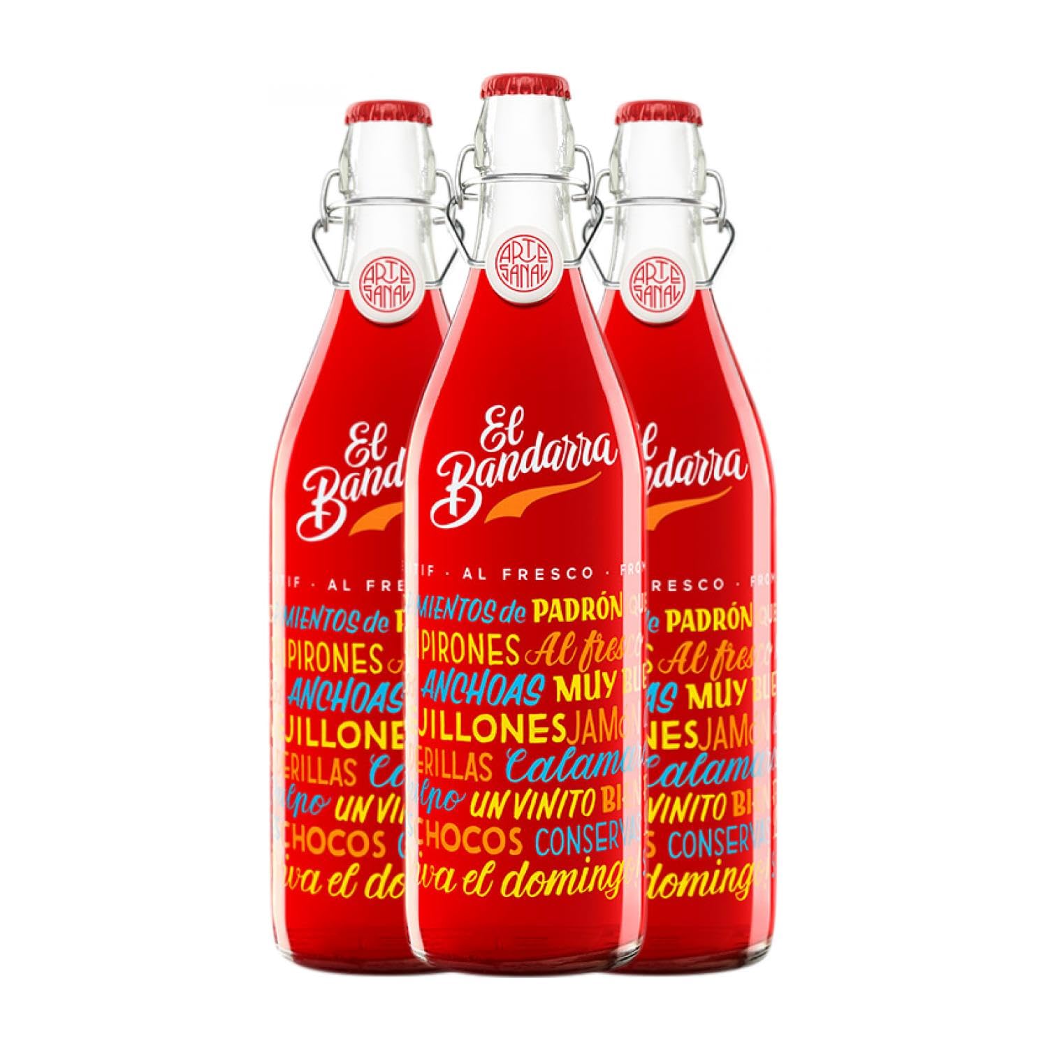 Wermut Democratic El Bandarra al Fresco Grenache Rakete Flasche 1 L (Schachtel mit 3 Rakete Flasche von 1 L)