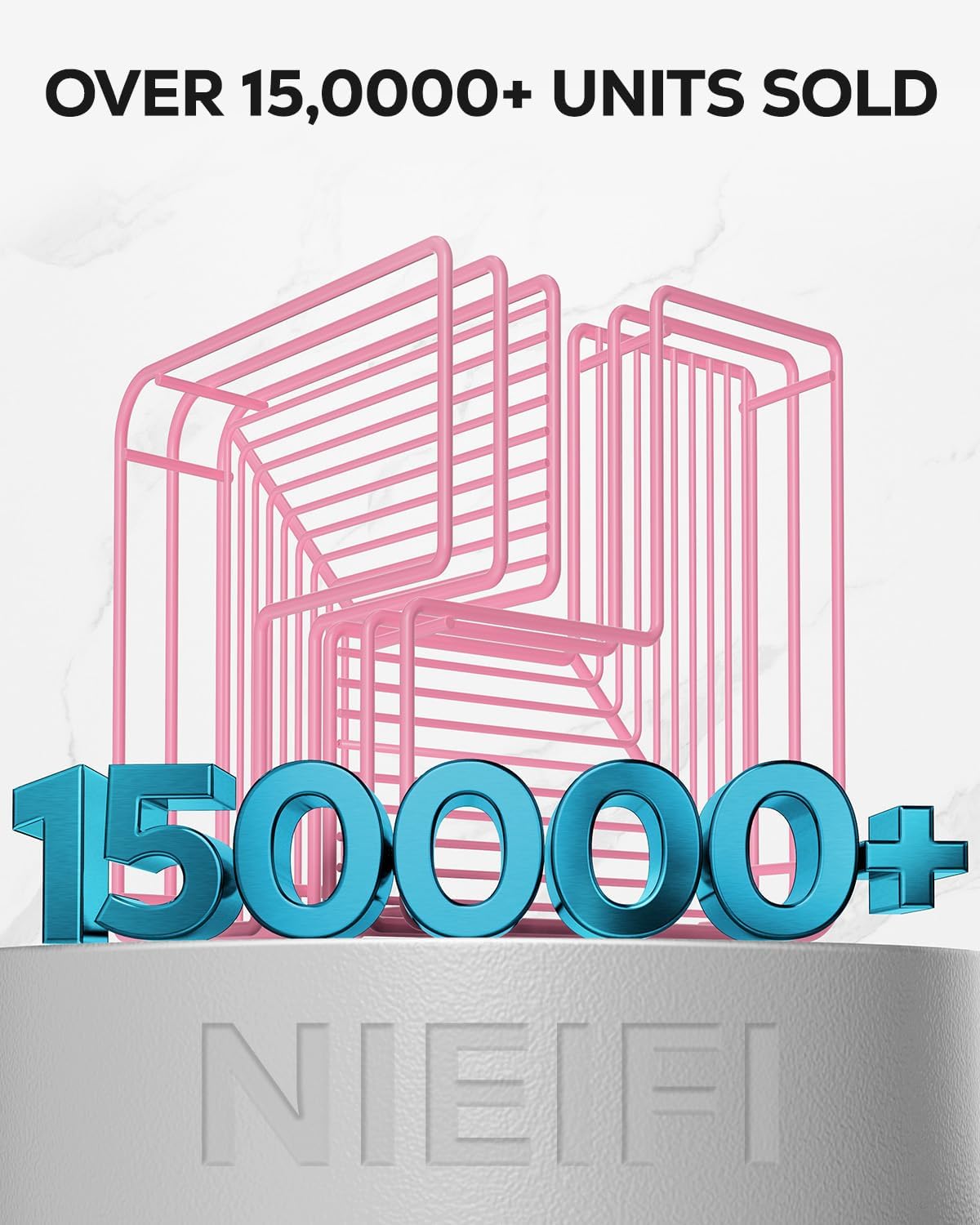 Nieifi Adhesive Corner Shower Caddy Shelf Basket Rack with Hooks, Rust Proof Stainless Steel Bathroom Shelf Shampoo Holder No Drilling (Pink) - Image 8