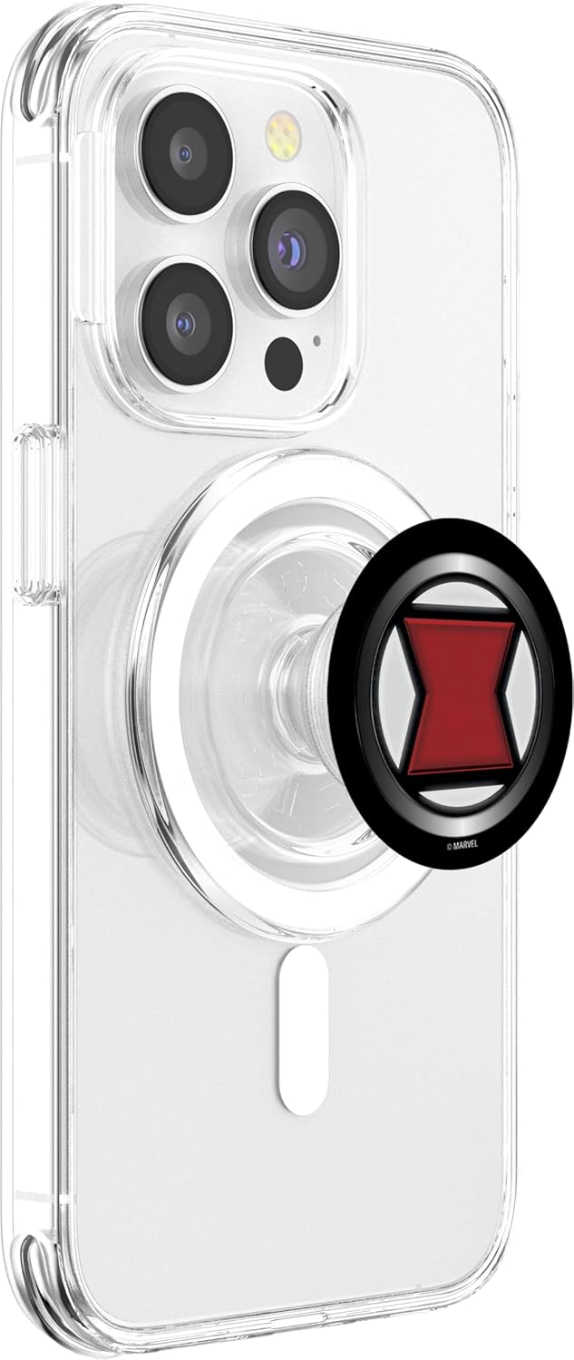 Marvel Black Widow Classic Symbol Icon PopSockets MagSafe PopGrip for iPhone
