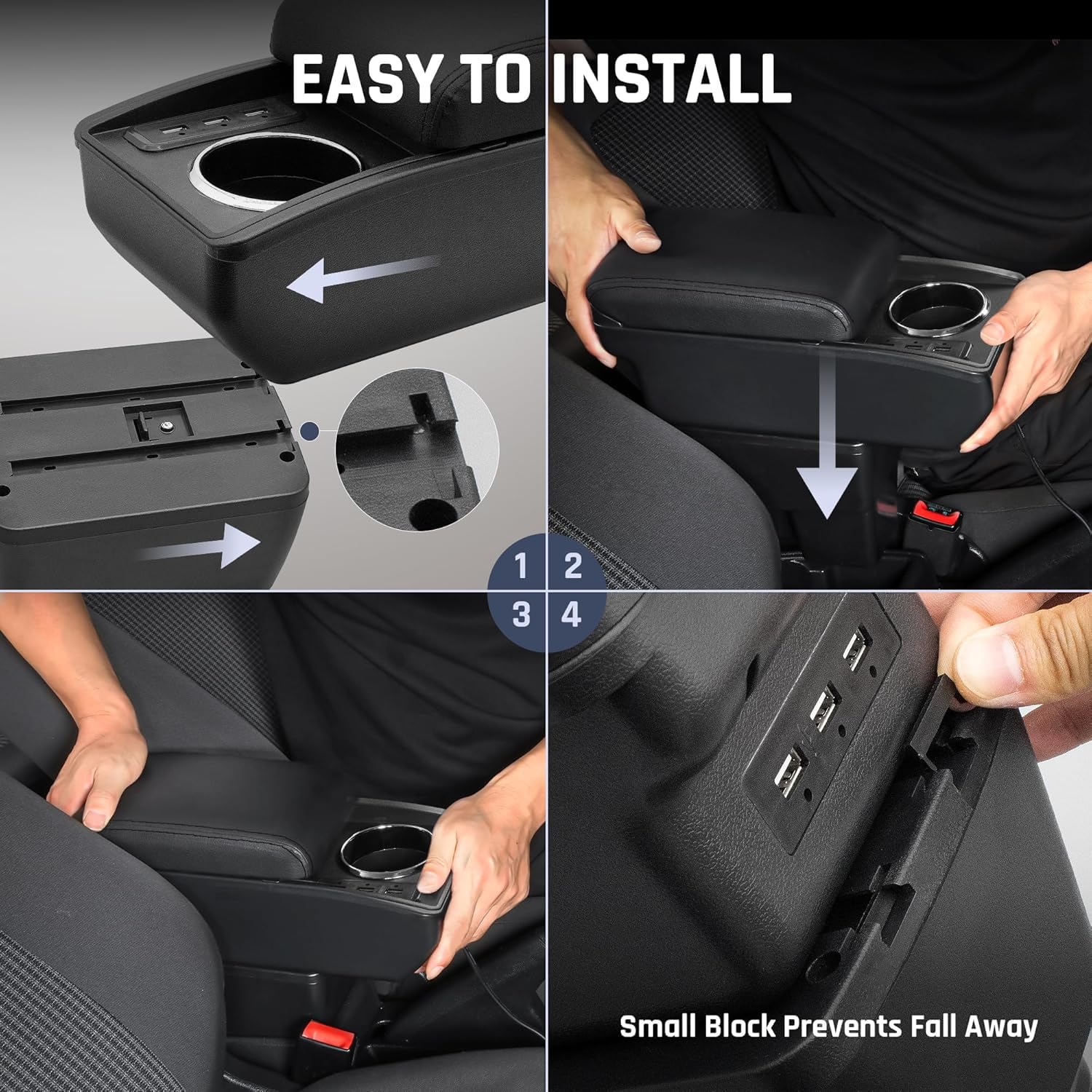 MITSUBISHI MIRAGE G4 2014-2024 Arm Rest Armrest Console Box / Refitting Car Accessories Perfect