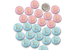 Vestido para revelación de sexo: Pin de botón para revelar el género