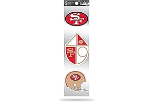 Rico Industries NFL Football Retro Decal Set: 49ers Nail Decals