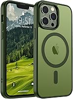 Vista 508 de SUPFINE - Funda magnética para iPhone 13 Pro Max (compatible con MagSafe), (protección contra caídas de grado militar de 10 pies), delgada, Negro