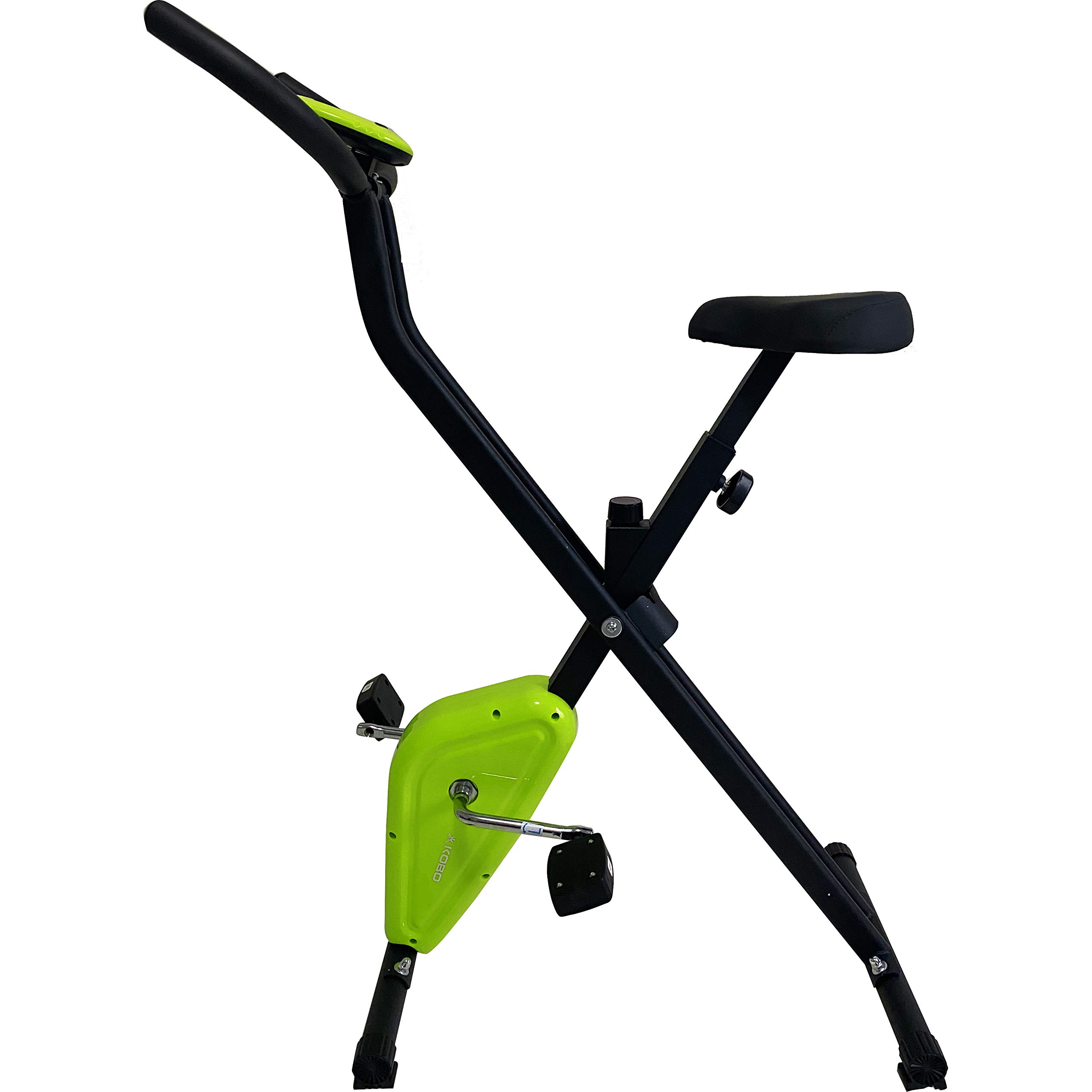 Kobo Exercise Folding Upright Bike Cyle for Home Gym Fitness Cardio User Weight 100 Kg, black/green (BB-9) (B08XZDQ4LL) Amazon Price History, Amazon Price Tracker