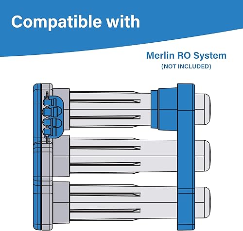 Miniatura 4 de Membrana de repuesto de membranas aplicadas para Merlin RO 1238342 TLC-350, compatible con el sistema de ósmosis inversa Merlin, reemplazo de