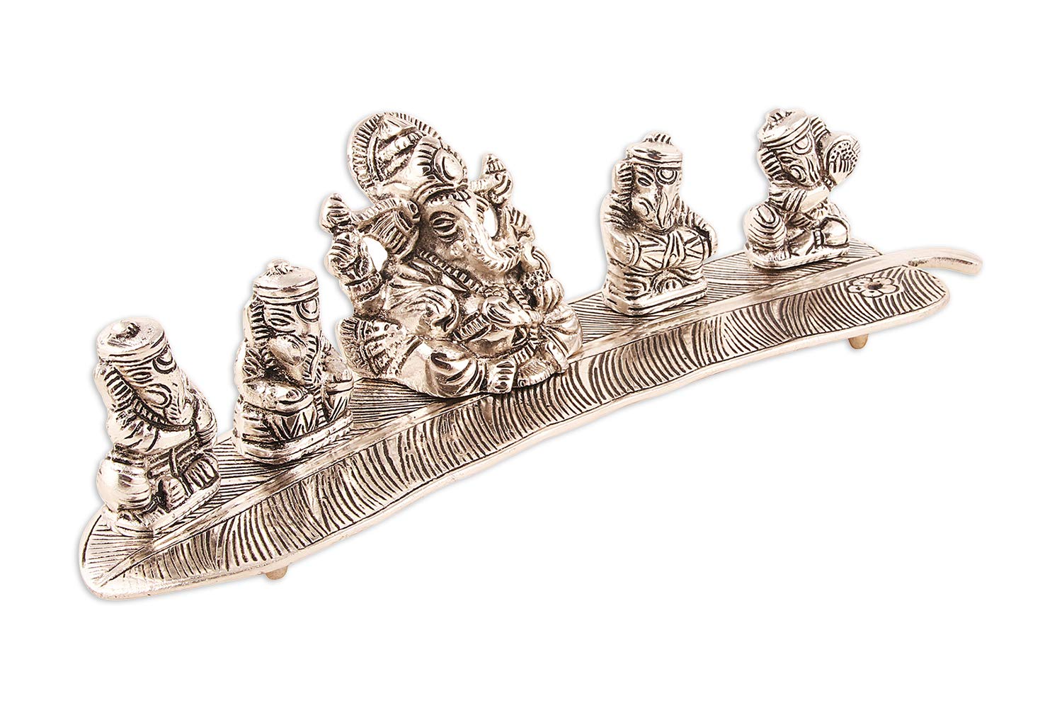 Silver Plated Ganesha Idol - Lord Ganesha Showpiece -7