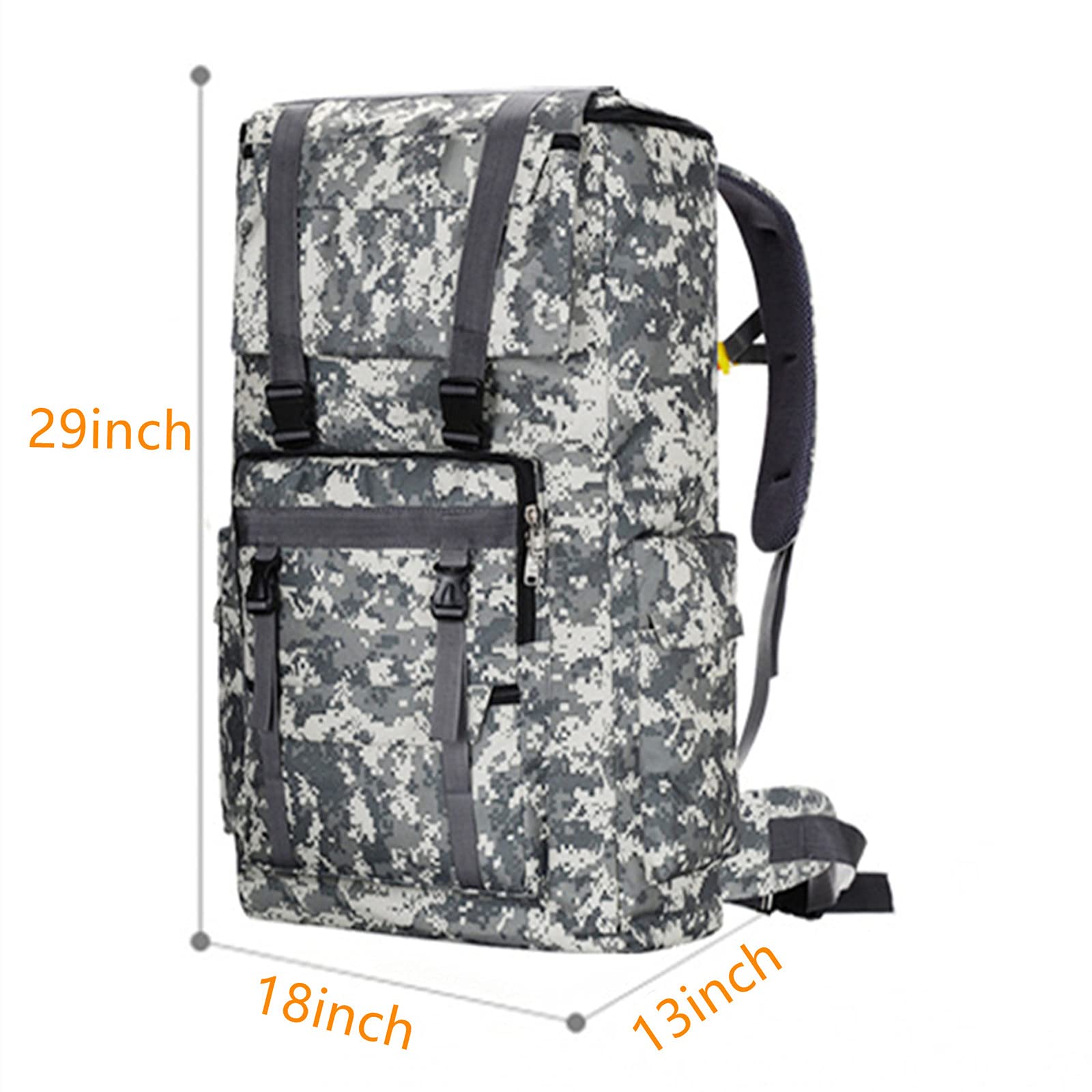 Plecak turystyczny 120 l, wodoodporny plecak turystyczny, lekki, oddychający, outdoorowy, sportowy, trekkingowy, narciarstwo, wspinaczka, kemping, plecak