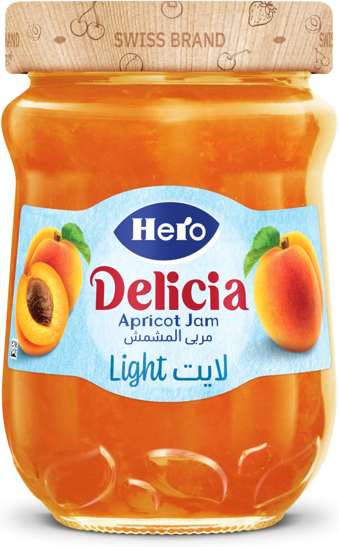 Hero Light Apricot Jam 320g