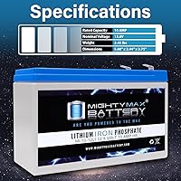 Vista 3 de Mighty Max Battery Batería de repuesto de litio de 12V 10AH compatible con Razor Dune Buggy 25143511-2