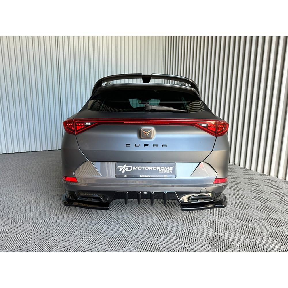 Jupe arrière (Diffuseur) compatible avec Cupra Formentor Mk1 2020-2024, Noir