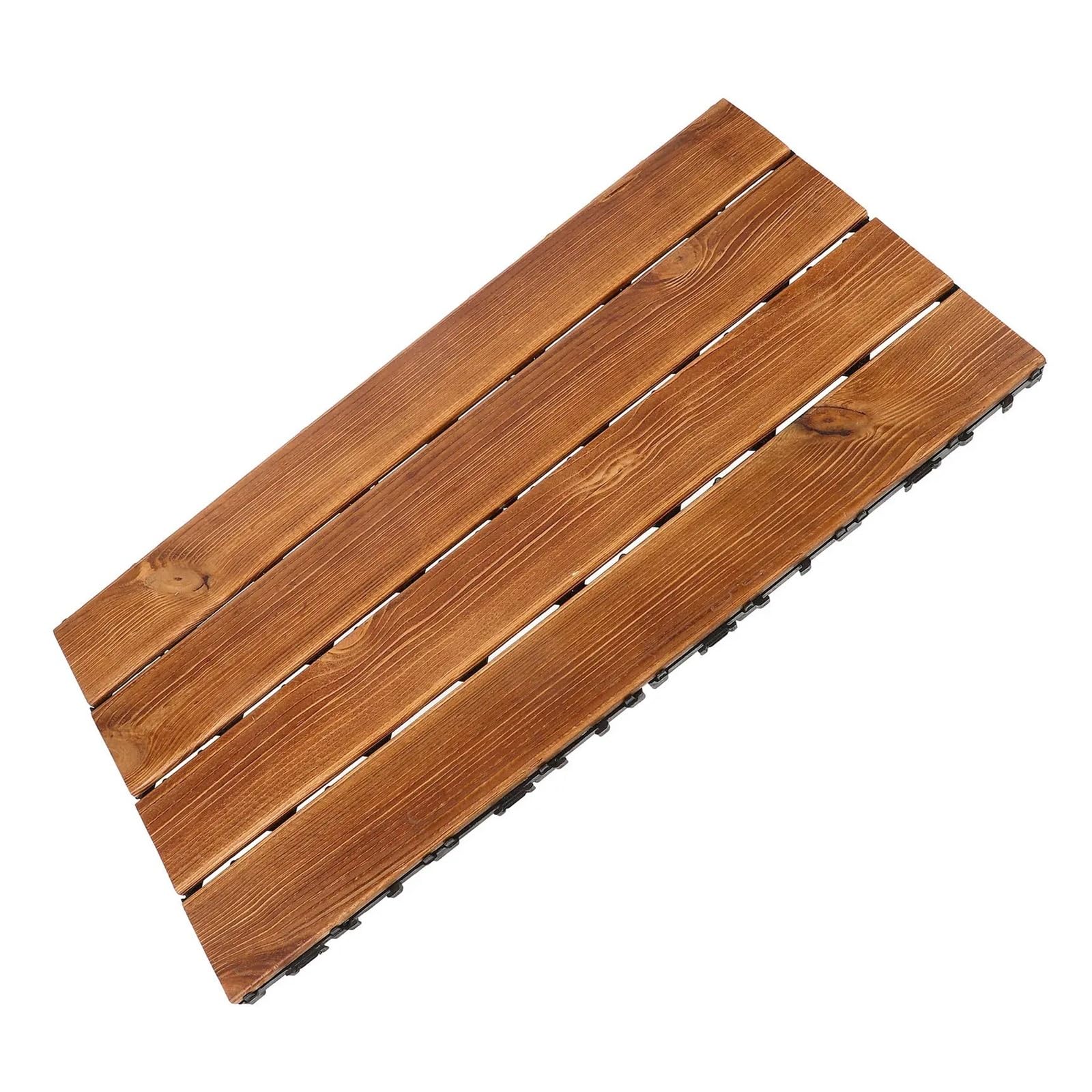 Baldosa Madera Carbonizada Fácil Instalación