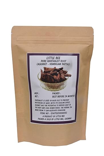 Little Bee Rajantot Root (Vembalam Pattai), Purple, 25 Grams