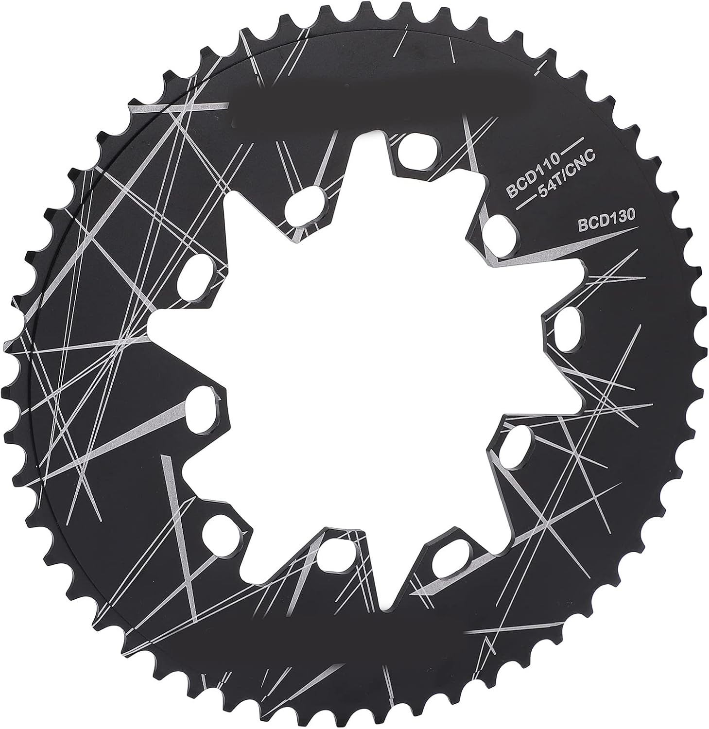 GLOGLOW 110/130 BCD Oval Chainring, CNC Machined Narrow Wide Chainring for 7 8 9 10 Speed Road Folding Bike Mountain Bike Mountain Bike Cyclocross