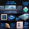 Tableta Oangcc 2026 Android 10 Pulgadas Octa-Core 12GB RAM 128GB ROM Expandible a 2TB, 2 en 1 con Teclado y Mouse, 5G Wi-Fi Bluetooth GPS, Certificada GMS, Pantalla IPS HD (Rosa Dorado) 7
