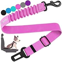 Vista 16 de COOYOO Cinturón de seguridad para perro, juego de 3 piezas retráctil, cinturones de seguridad ajustables para vehículo, nailon para mascotas