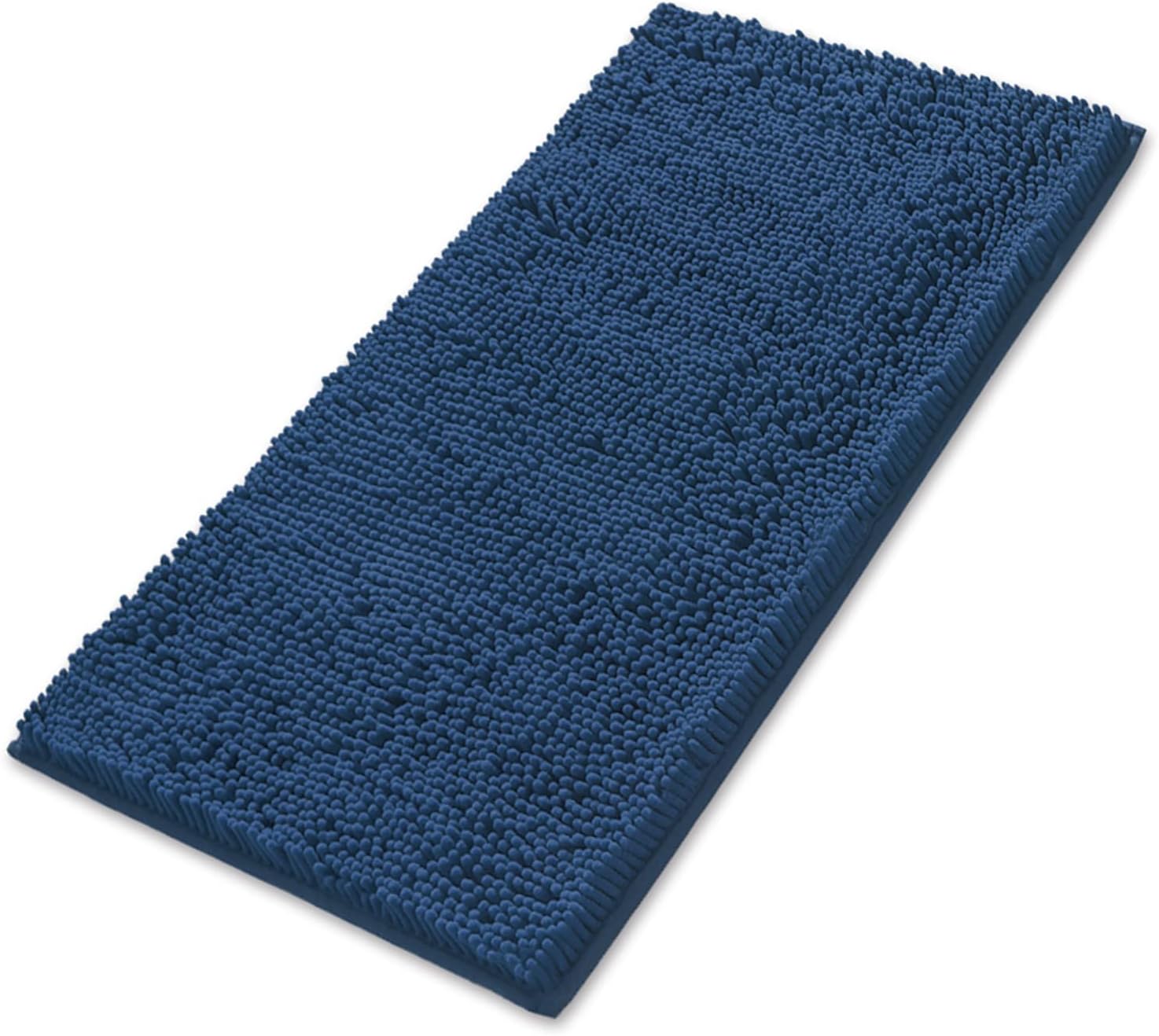 MAYSHINE Plush Shaggy Chenille Bath Mat, Extra Soft, Super Absorbent Water, Non-Slip, Machine Washable Microfiber Fluffy Bathroom Rugs…
