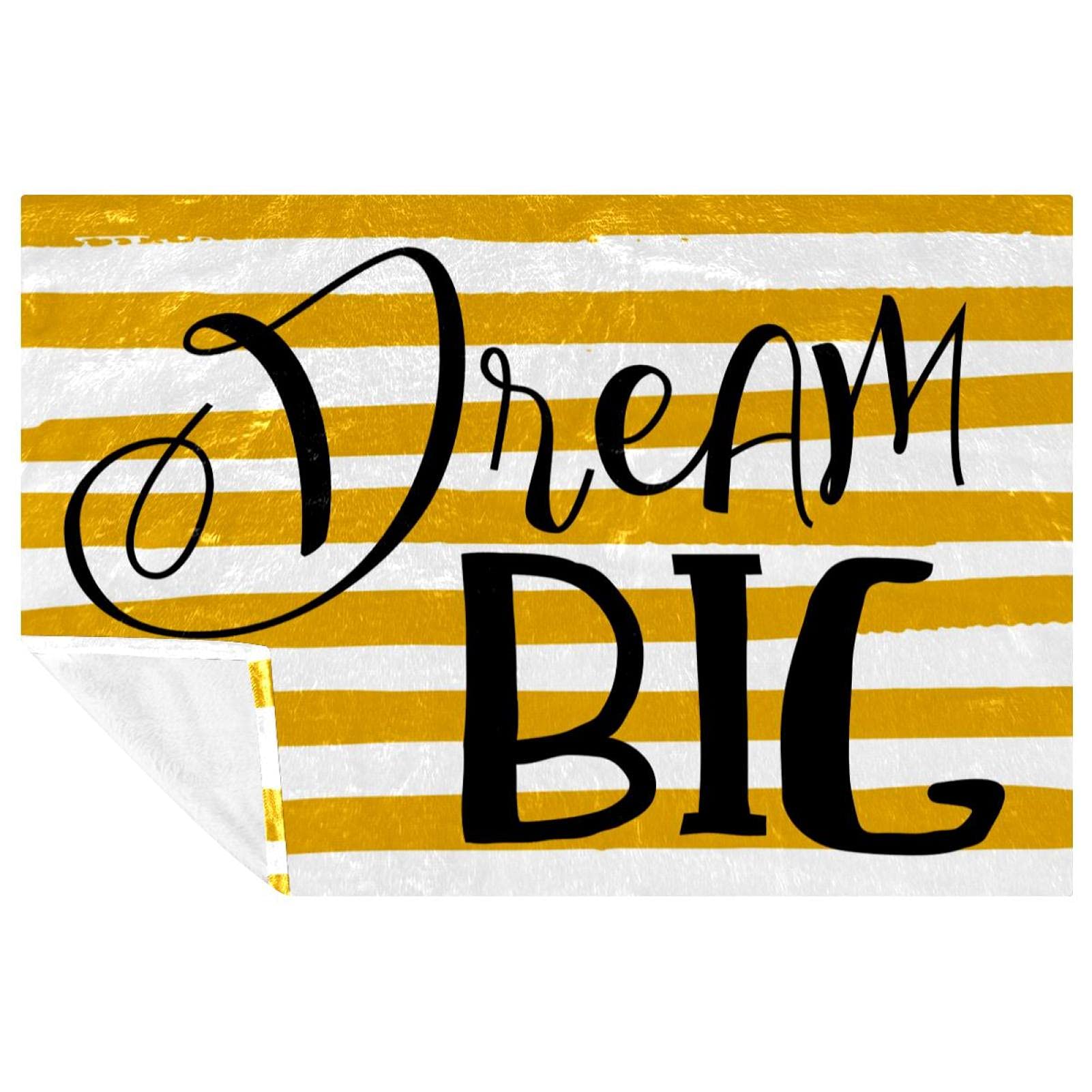 Couverture douce et chaude Dream Big, le plaid inspirant pour lit