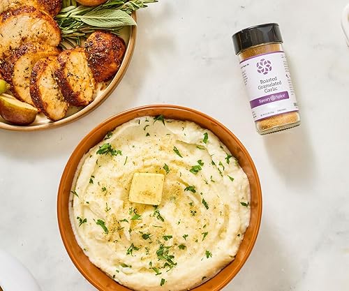 Miniatura 2 de Savory Spice - Ajo granulado asado - Polvo de condimento de ajo asado (tarro mediano - Neto 2.5 oz)