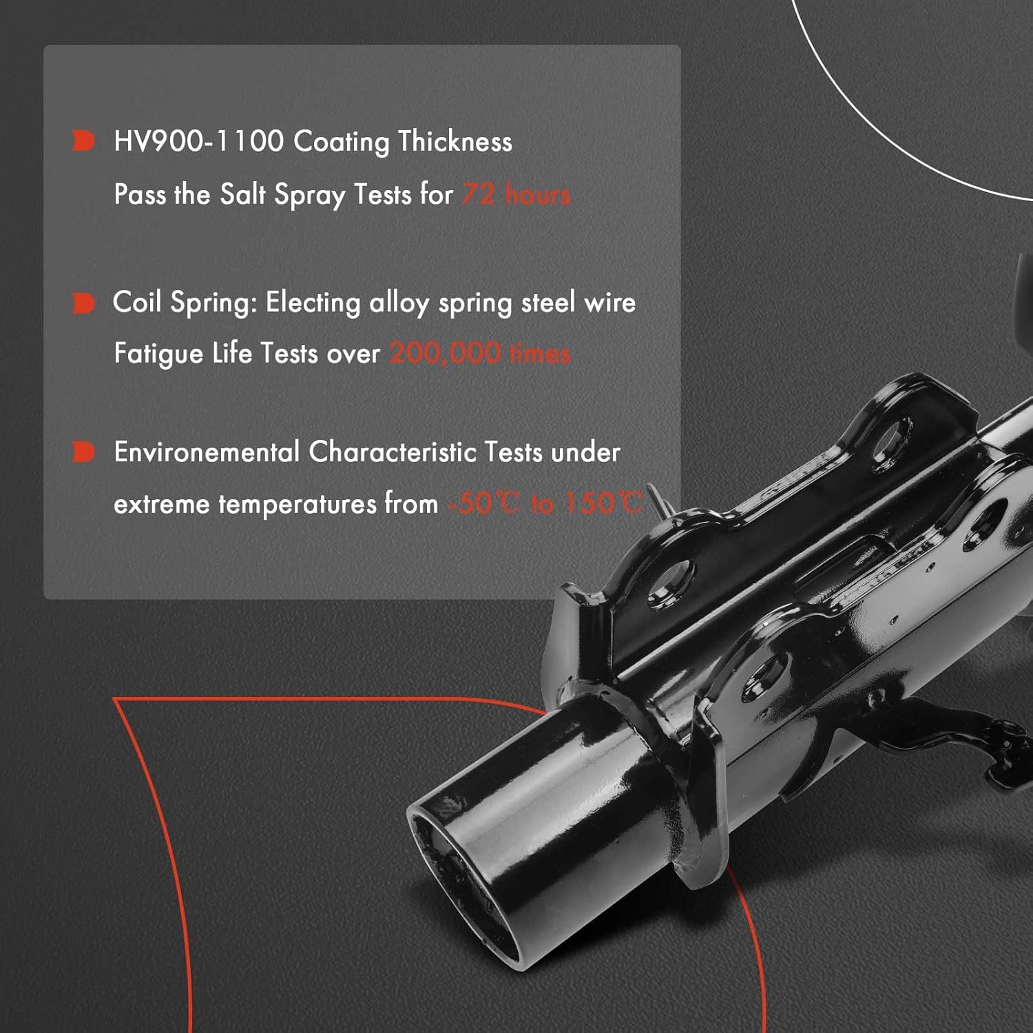 A-Premium Front Complete Struts Compatible with Chevrolet Camaro [3.6L] 2010 2011 2012-2x Replacement Suspension Shock Absorber with Coil Spring Assembly