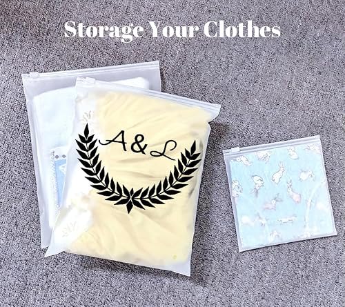 Custom 50-500PCS Frosted Zipper Plastic Bag, Personalized Clothes Packaging Bags with Your Design for Shipping, Clear Apparel Bag for T-Shirt, Shirt, Document (15.75\"X11.81\"(40X30CM))