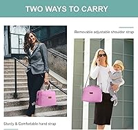 Vista 7 de Bolsas de almuerzo para mujeres adultas, lonchera aislada con correa para el hombro, bolsa de almuerzo reutilizable para el trabajo, la escuela