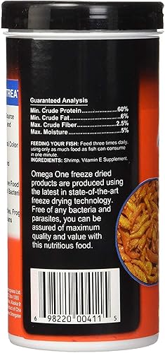 Miniatura 3 de Omega One Paquete de 2 camarones liofilizados, 1.7 onzas cada uno