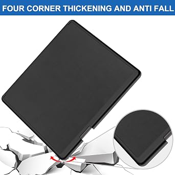 FTRONGRT Case for Kindle Scribe 10.2 2024, Ultra Slim Lightweight, Stand Cover Case, Premium Quality PU Leather Case Cover for Kindle Scribe 10.2 2024 Tablet - Black