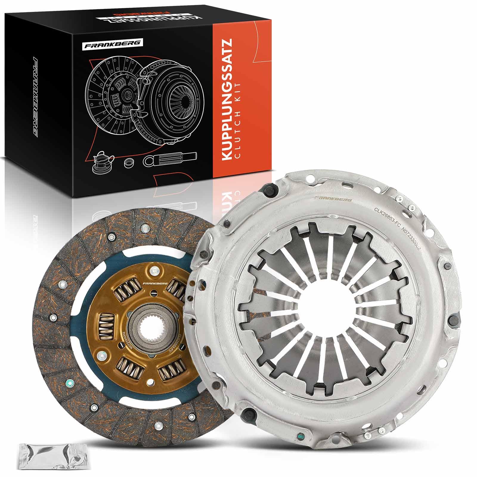 Frankberg Kit de embrague con grasa sintética 7701476973 | Compatible con: Logan MCV KS, Logan I LS, Clio III Grandtour KR0/1, K.a.n.g.o.o Express FW0/1
