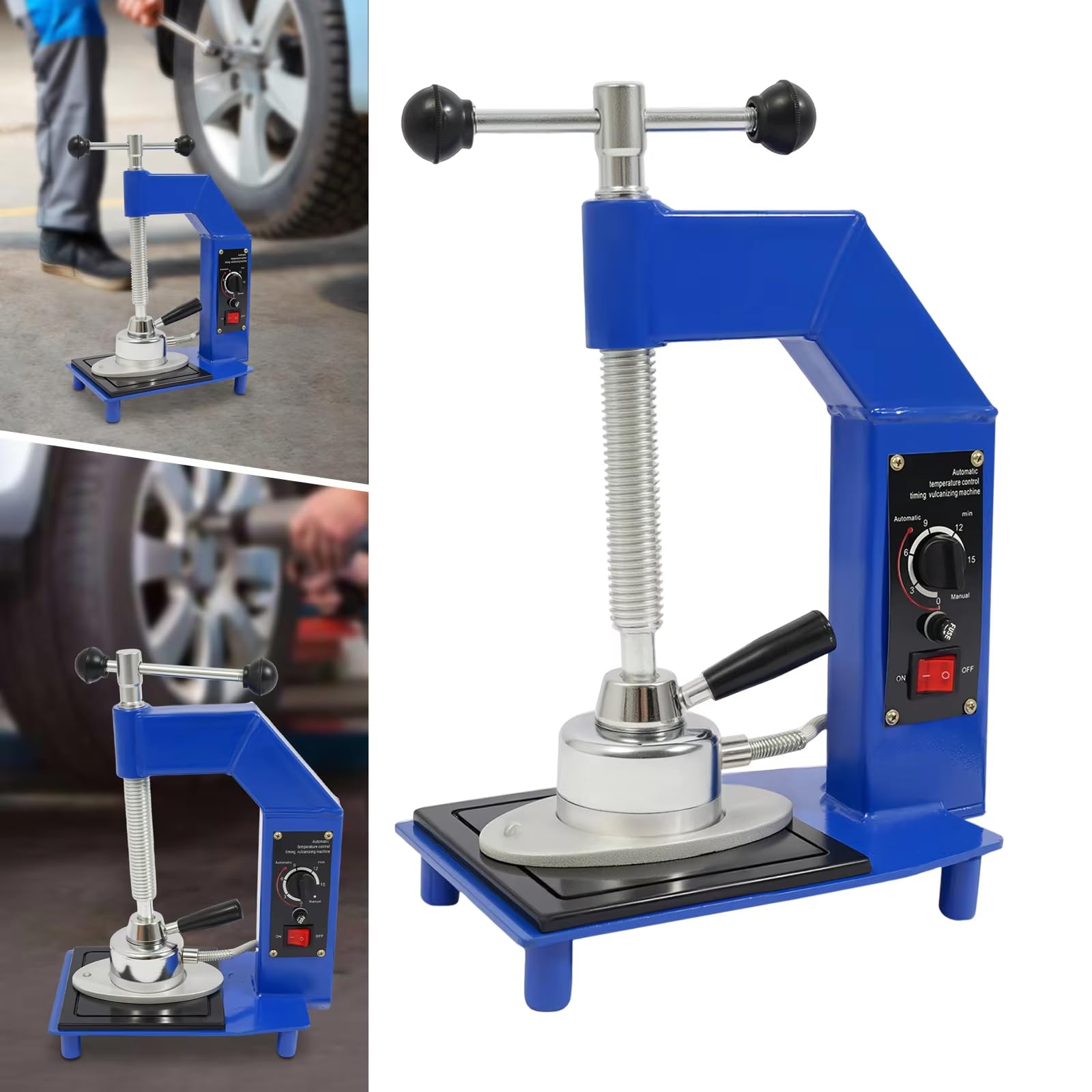 Máquina de reparación de neumáticos con kit de temperatura ajustable para coche, todoterreno y pinchazos de neumáticos ligeros