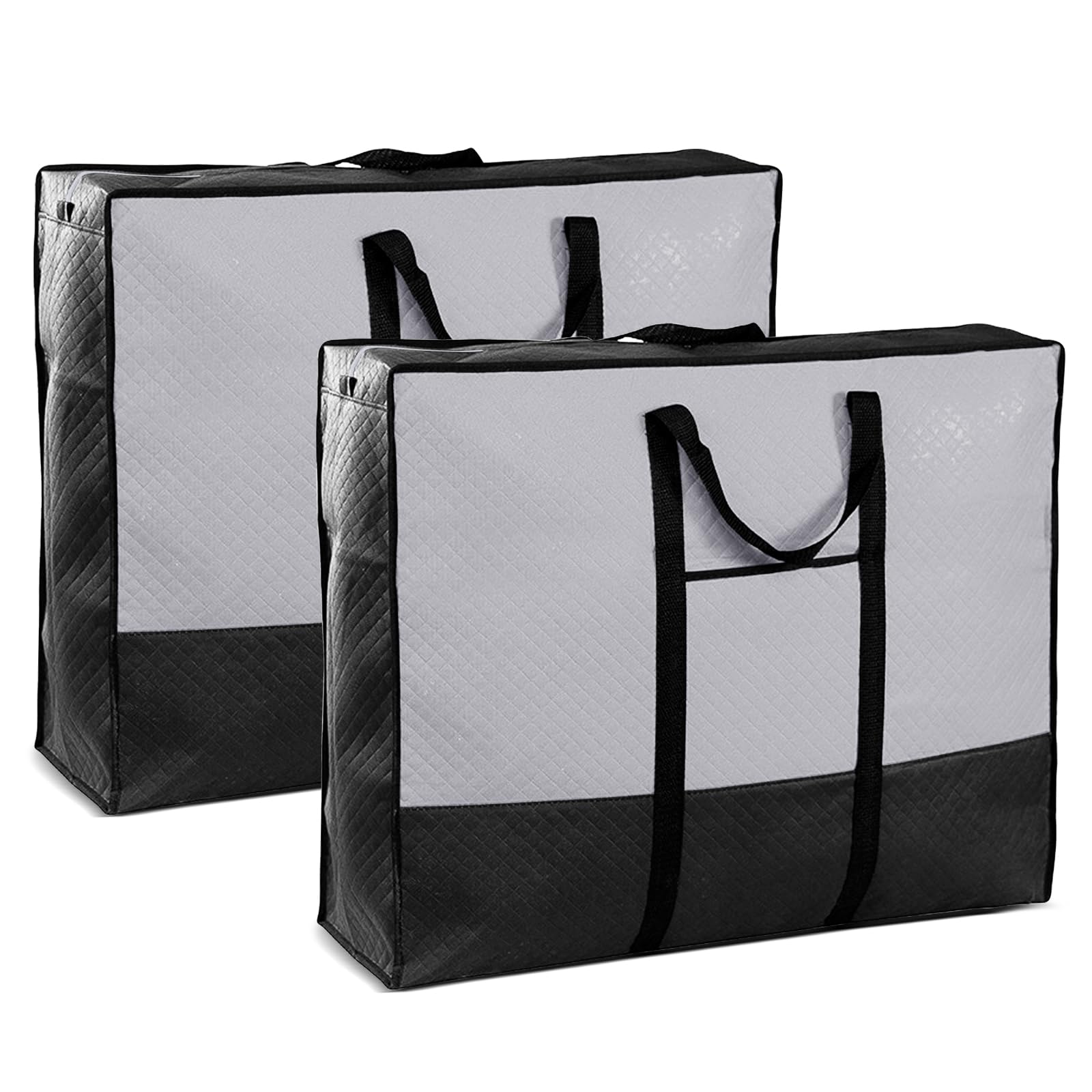 Bolsas de mudanza grandes de 140L con tapa paquete de 2 unidades para ropa y edredones de hogar