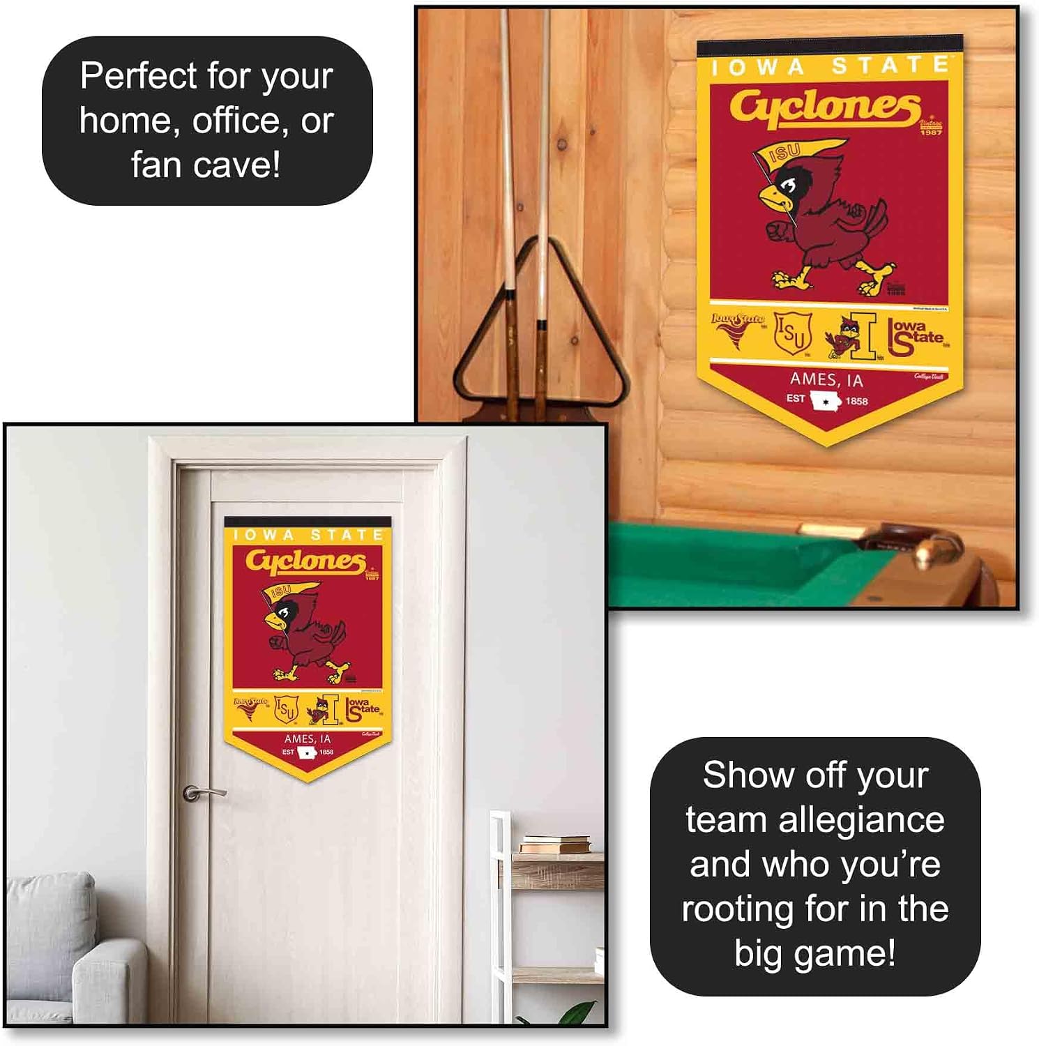 Iowa State Cyclones Heritage History Banner Pennant