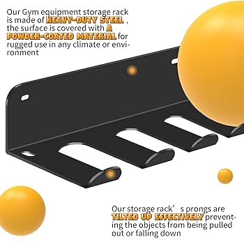 Double Circle Gym Storage Rack With 12 Hooks, Multi Purpose Gym