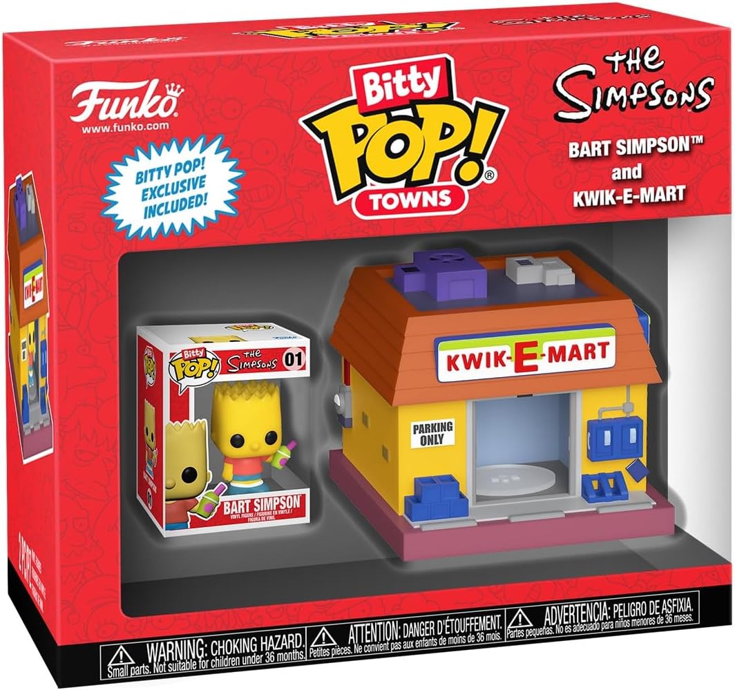 Funko Pop! Bitty Town: Simpsons - Bart Simpson and Kwik-E-Mart